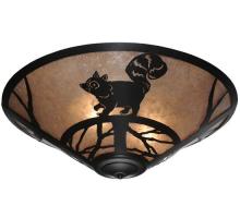 Meyda White 110553 - 22" Wide Racoon on the Loose Flushmount