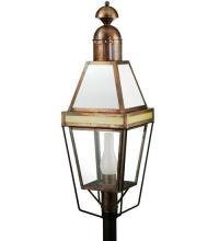 Meyda White 111483 - 15"Sq Hancock Lantern Post Mount