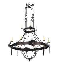 Meyda White 112053 - 72"W Stag 12 LT Two Tier Chandelier