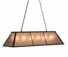 Meyda White 114622 - 48"L Tri-Panel Oblong Pendant