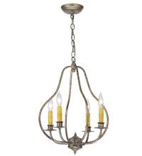 Meyda White 115225 - 15"W Epare 4 LT Pendant