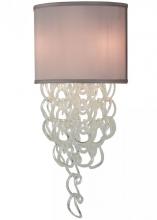 Meyda White 115259 - 15"W Lucy Wall Sconce