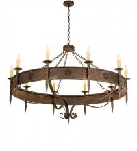 Meyda White 115623 - 66" Wide Calandra 10 Light Chandelier