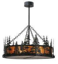 Meyda White 116636 - 36"Wide Tall Pines Inverted Pendant