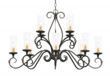 Meyda White 116728 - 48" Wide Zola 12 Light Two Tier Chandelier