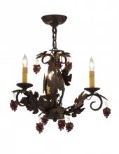 Meyda White 117174 - 18"W Vineyard 3 LT Chandelier