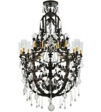 Meyda White 117280 - 48"W French Baroque 16 LT Chandelier