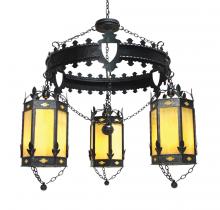 Meyda White 117418 - 54" Wide Valhalla 3 Light Chandelier