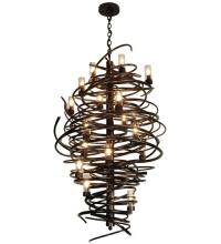 Meyda White 117475 - 30"W Centric 18 LT Chandelier