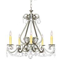 Meyda White 118041 - 26" Wide Adrianna 5 Light Chandelier