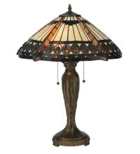 Meyda White 119679 - 25"H Cleopatra Table Lamp
