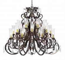 Meyda White 119766 - 54" Wide Serratina Chandelier