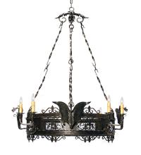 Meyda White 120257 - 46" Wide Dragone 8 Light Chandelier