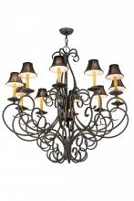 Meyda White 120309 - 42"W Phillipe 10 LT Chandelier