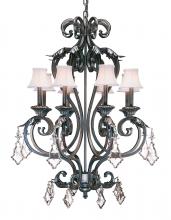 Meyda White 120430 - 28" Wide Josephine 8 Light Chandelier