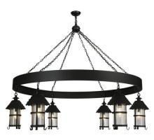 Meyda White 120725 - 66"W Rutland 6 Lantern Chandelier