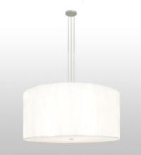 Meyda White 122398 - 36"W Cilindro White Cotton Pendant