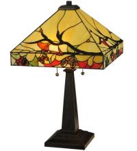 Meyda White 131507 - 25"H Woodland Berries Table Lamp