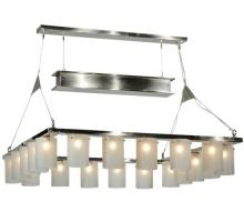 Meyda White 132325 - 50"Sq Counter Weight 20 LT Chandelier