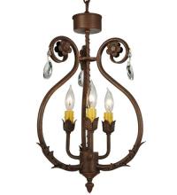 Meyda White 132457 - 12"W Antonia 3 LT Chandelier