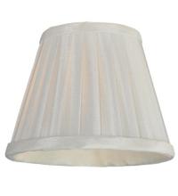 Meyda White 219771 - 5"W X 4"H Channell Tapered & Pleated Shade