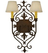 Meyda White 134881 - 14" Wide Louisa Wall Sconce