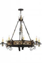 Meyda White 135122 - 48"W Filomena 8 LT Chandelier