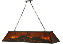 Meyda White 136601 - 61" Long Mountain Range Oblong Pendant