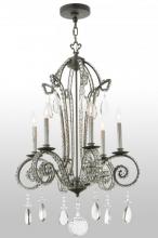 Meyda White 137321 - 24"W Lucerne 6 LT Chandelier