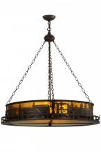 Meyda White 138263 - 36.25"W Train Inverted Pendant