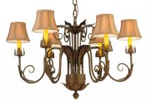 Meyda White 139594 - 29.5"W Lindsay 6 LT Chandelier