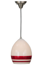 Meyda White 142282 - 9"W Magellan Blown Glass Pendant