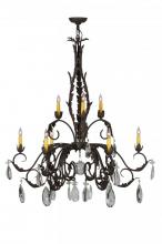 Meyda White 143064 - 38.5" Wide New Country French 9 Light Chandelier
