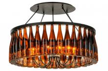 Meyda White 145354 - 38" Wide Tuscan Vineyard Estate 36 Wine Bottle Chandelier