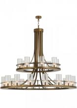 Meyda White 146669 - 60"W Arion 24 LT Two Tier Pendant