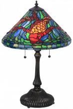 Meyda White 154003 - 24.5"H Tiffany Koi Table Lamp