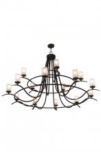 Meyda White 154234 - 78"W Octavia 15 LT Chandelier