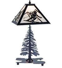 Meyda White 15425 - 21" High Alpine Table Lamp