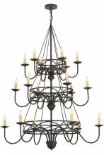 Meyda White 155776 - 48" Wide Polonella 18 Light Three Tier Chandelier