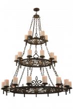 Meyda White 158764 - 62"W Newcastle 30 LT Chandelier