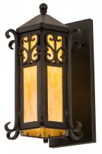 Meyda White 159254 - 9"W Caprice Lantern Wall Sconce