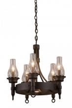 Meyda White 161543 - 22" Wide Durango 5 Light Chandelier