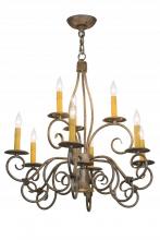 Meyda White 165963 - 26" Wide Grace 10 Light Chandelier