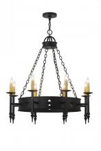 Meyda White 167058 - 38"W Sabrina 8 LT Chandelier