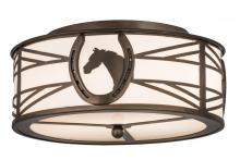 Meyda White 174228 - 16"W Horseshoe Flushmount