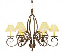 Meyda White 177949 - 28" Wide Squire 6 Light Chandelier