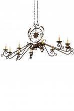 Meyda White 180340 - 68"L Christabel 10 LT Chandelier