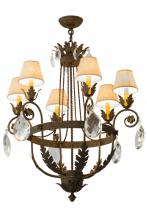 Meyda White 180943 - 26" Wide Antonia 6 Light Chandelier