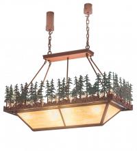 Meyda White 181807 - 42" Pine Lake Oblong Inverted Pendant