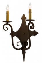 Meyda White 183520 - 12"W Angelique 2 LT Wall Sconce